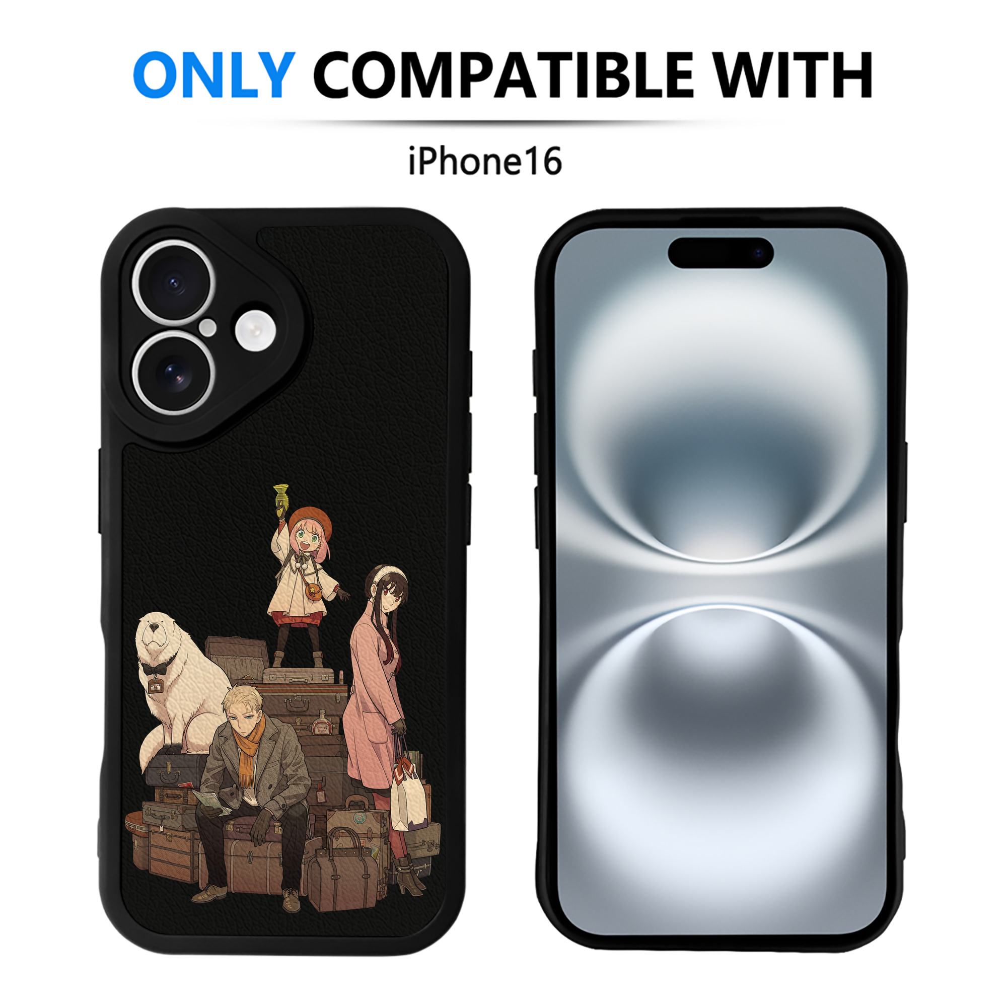（画像用） SPY×FAMILY间谍家家酒 【iPhone 16シリーズ対応】シリコンスマホケース（レザー調） 材質：シリコン